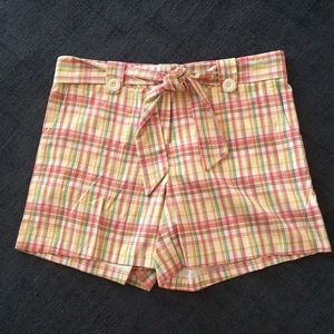 B. Moss Pink Plaid Shorts - NWT - Sz 10